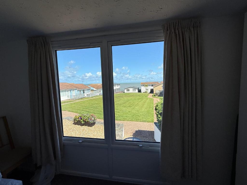 Sea view across the lodge grounds